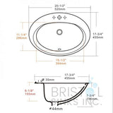 Lavabo ovale B613 - Kwizine en stock