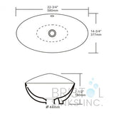 Lavabo ovale BV105 - Kwizine en stock
