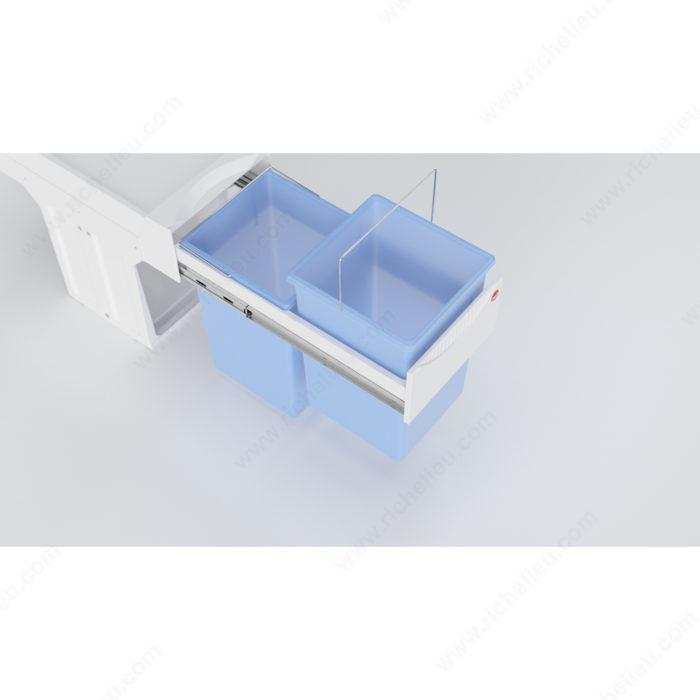 Poubelle coulissante antibactérienne Tandem - Kwizine en stock